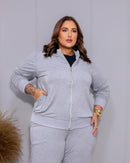 Conjunto Moletinho com Ziper | ClosetPlusSize