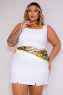Vestido Aisha sem Manga Lastex  | ClosetPlusSize