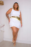 Vestido Aisha sem Manga Lastex  | ClosetPlusSize