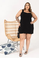 Vestido Aisha sem Manga Lastex  | ClosetPlusSize
