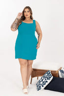 Vestido Aisha sem Manga Lastex  | ClosetPlusSize