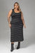 Vestido Listrado Plus Size | ClosetPlusSize