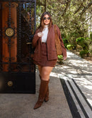 Conjunto Leticia  Blazer + Short saia | ClosetPlusSize