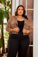 Jaqueta Castellane Onça | ClosetPlusSize