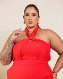 Conjunto Heloisa Saia Short Cherry | ClosetPlusSize