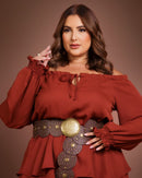 Vestido Elisa Terra Cota | ClosetPlusSize