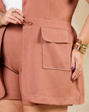 Conjunto Colete e Short Pespontado | ClosetPlusSize