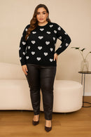Blusa Tricot Corações | ClosetPlusSize