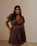 Vestido Olivia Caramelo | ClosetPlusSize