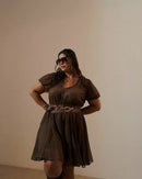 Vestido Olivia Caramelo | ClosetPlusSize