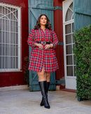 Vestido Xadrez Flanelado | ClosetPlusSize