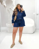 Camisa Jeans com Elastano | ClosetPlusSize