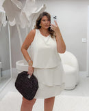 Vestido Macaquinho Brisa de Camadas | ClosetPlusSize