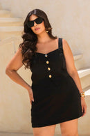 Conjunto Blusa com Botões e Saia Detalhe Cós | ClosetPlusSize