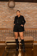 Conjunto Mariza Blazer Colete e Short | ClosetPlusSize