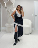 Conjunto Longo Renda Contrast | ClosetPlusSize
