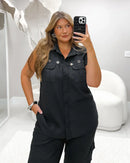 Conjunto Alfaiataria Toscana com Ilhós | ClosetPlusSize