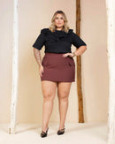 T-shirt Gabrielle Babado | ClosetPlusSize